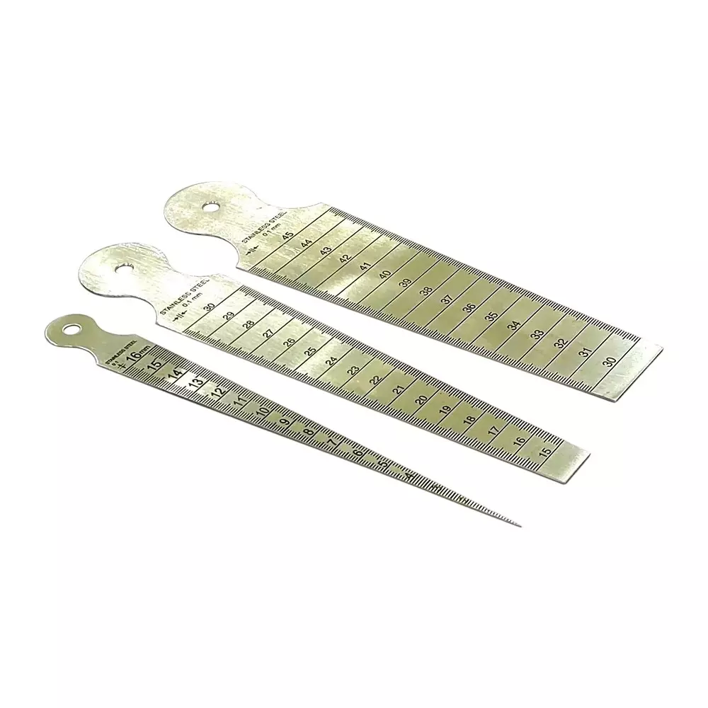 Assorts Imperial & Metric Bore Gauge Stainless Steel with 2-16 mm, 15-30 mm, 30-45 mm (Pack of 3)