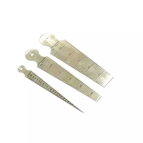 Assorts Imperial & Metric Bore Gauge Stainless Steel with 2-16 mm, 15-30 mm, 30-45 mm (Pack of 3)