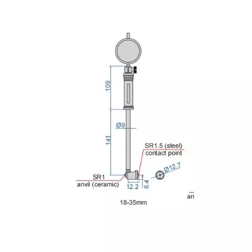 insize-precision-bore-gauge-with-digital-indicator-setting-ring-not-included-50-100-mm-range-and-0007-mm-accuracy-2126-100