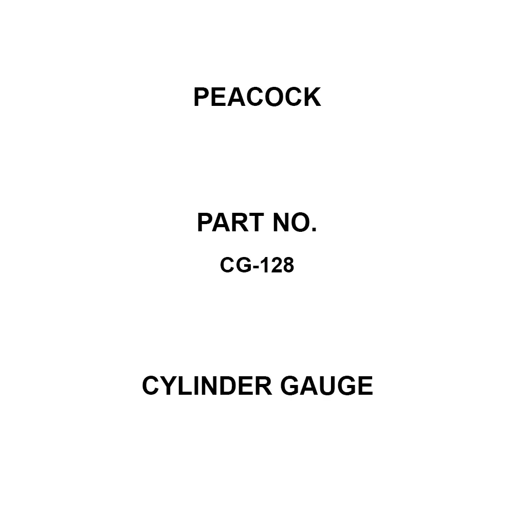 Peacock Cylinder Gauge Shallow hole Type (Replacement rod) 28 mm, (Replacement washer) 0.5 · 1 mm Included Components, CG-128