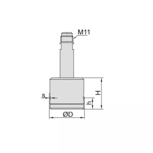 Insize Bore Plug Gage Handle 235 mm, 4653-1235