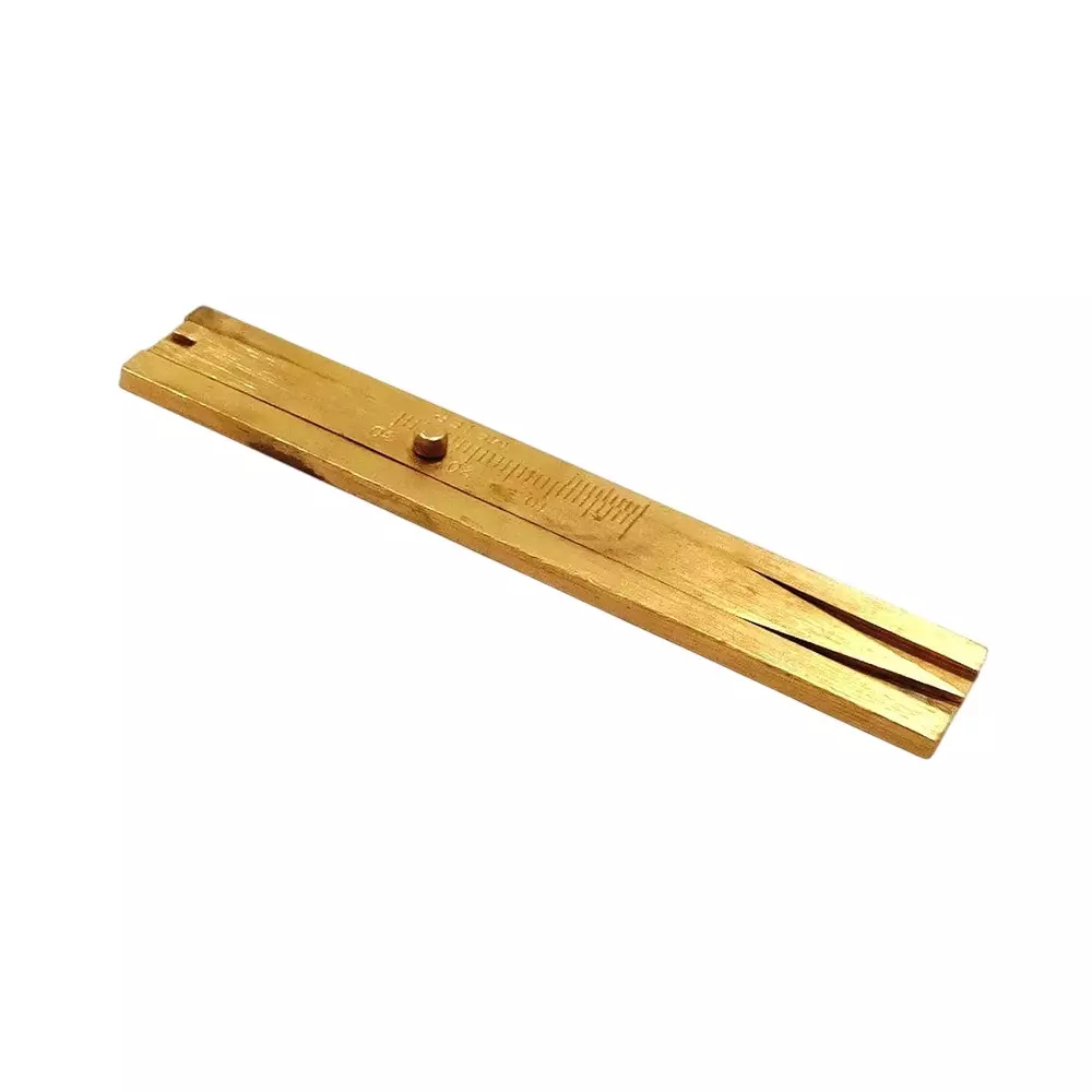 Assorts Brass Tyre Tread Profile Depth Gauge Stainless Steel Compact and Portable 0-30 mm