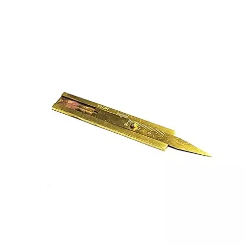 Assorts Brass Tyre Tread Profile Depth Gauge Stainless Steel Compact and Portable 0-30 mm