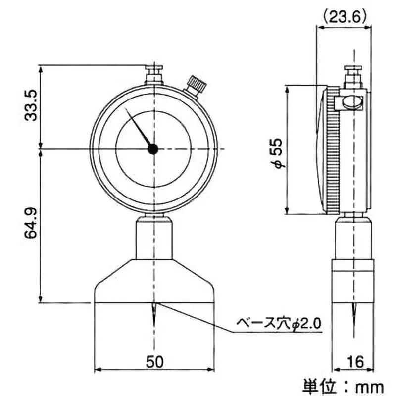teclock-dial-depth-gauge-5-mm-measuring-ranges-001-mm-minimum-reading-14-or-less-n-measuring-force-dm-250