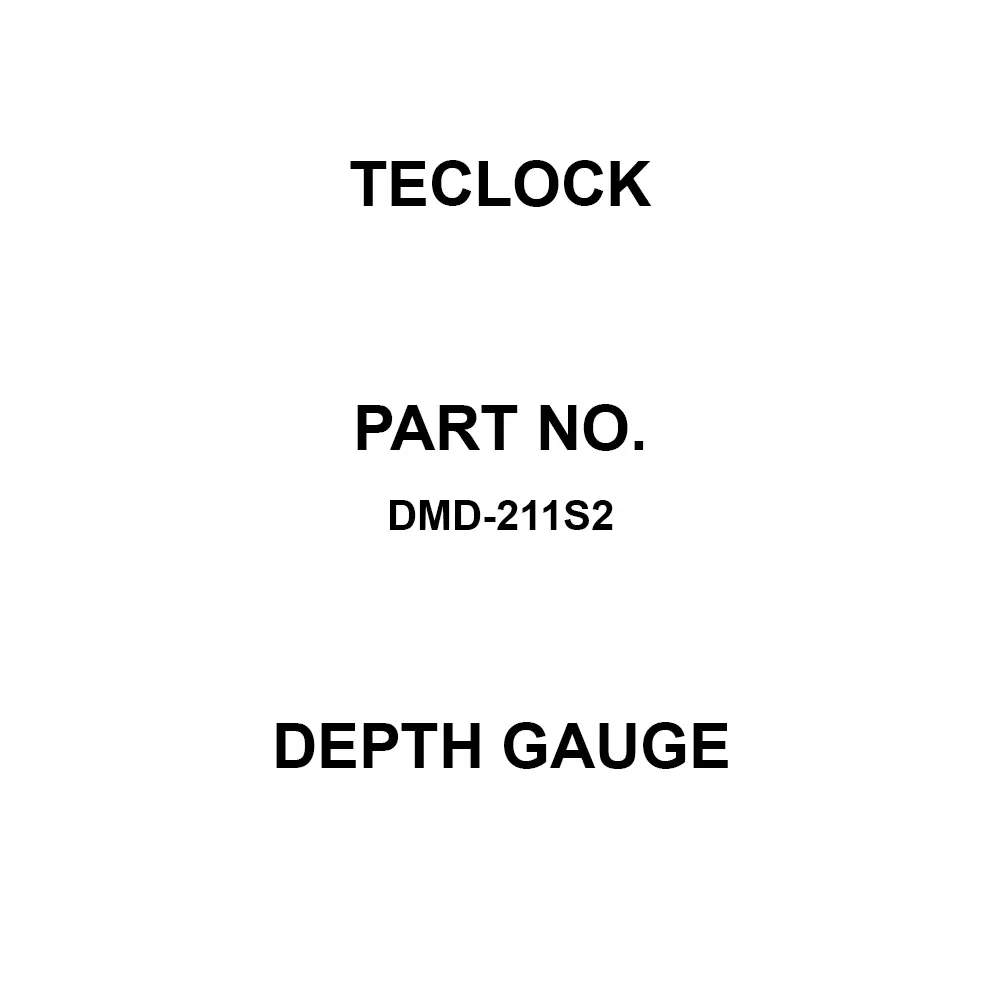 Teclock Depth Gauge 12 mm Measuring Ranges 0.01 mm Minimum Reading 2.5 mm Hole Diameter, DMD-211S2