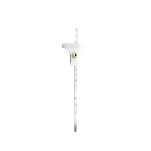 A.D INTERNATIONAL Multipurpose Vernier Type Depth Gauge Stainless Steel Body White Finish Size 6 inch (150 mm), J8-XCJ5-2I8Y (Pack of 3)