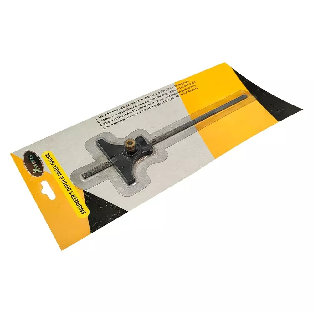 Assorts Depth Gauge Stainless Steel 150 mm (6 Inch)