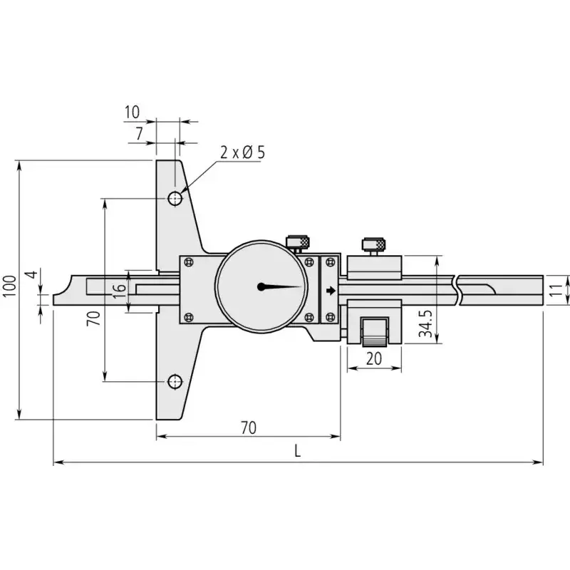 mitutoyo-dial-depth-gage-0-200-mm-measurement-range-527-302-50