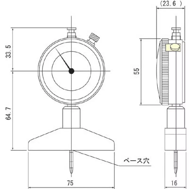 teclock-dial-depth-gauge-10-mm-measuring-ranges-001-mm-minimum-reading-14-or-less-n-measuring-force-dm-210