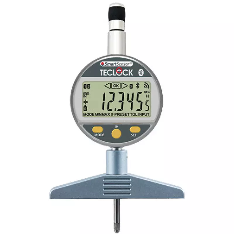 Teclock Digital Depth Gauge Legs: None 25 mm Measuring Ranges 0.001 mm Minimum Reading, SSD-2410