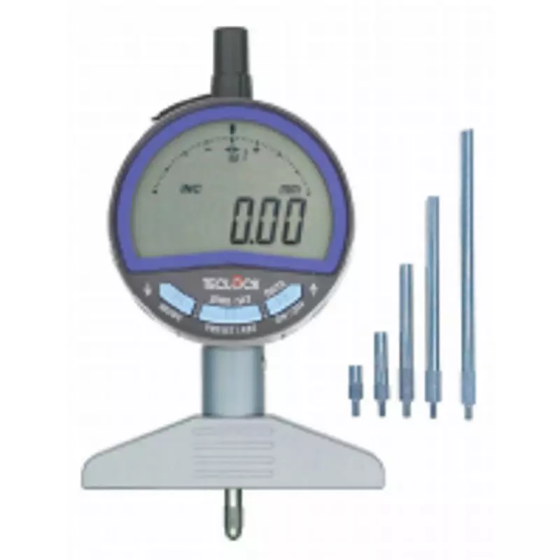 Teclock Digital Depth Gauge Includes 5 extension legs Included Components 0.01 mm Minimum Reading, DMD-214A