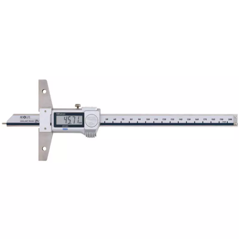 Mitutoyo Digimatic Depth Gauge + Input Tool (RS-232C) Set 0 - 200 mm, VDS-P20R+05CZA625+IT-007R (1 Kit)