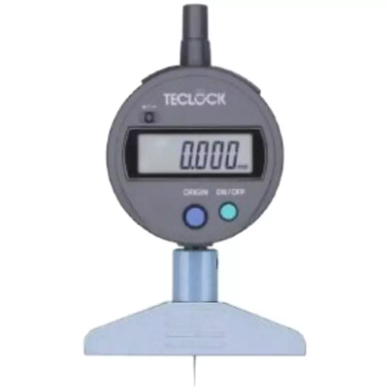 Teclock Digital Depth Gauge 12 mm Measuring Ranges 0.001 mm Minimum Reading 2.5 mm Hole Diameter, DMD-2100S2