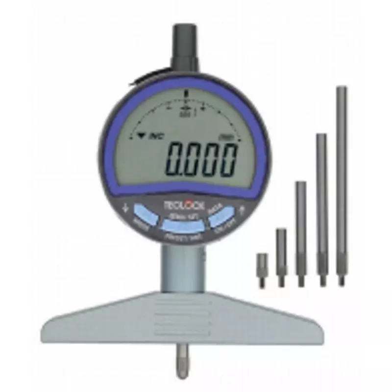 Teclock Digital Depth Gauge Includes 5 extension legs Included Components 0.001 mm Minimum Reading, DMD-2150A