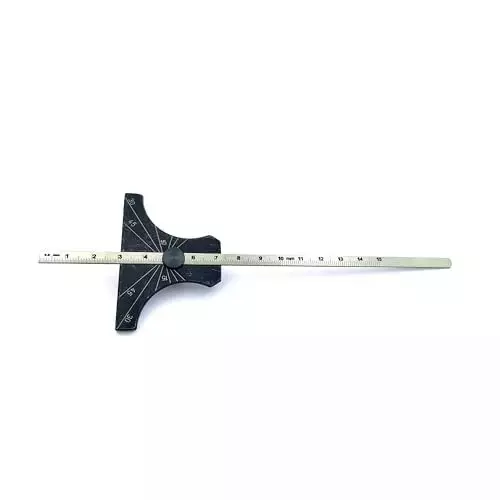 A.D INTERNATIONAL Depth Engineering Gauge Size 6 inch (150 mm) Metric & Imperial Standard, WG-N8E0-2KD5 (Pack of 3)