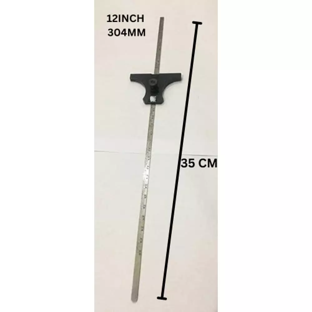 Aastha Tools Depth Gauge Stainless Steel 12 Inch 300 mm