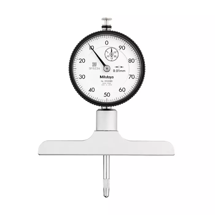 Mitutoyo Dial Depth Gage 0-200 mm Range ±0.05 mm Accuracy, 7218A