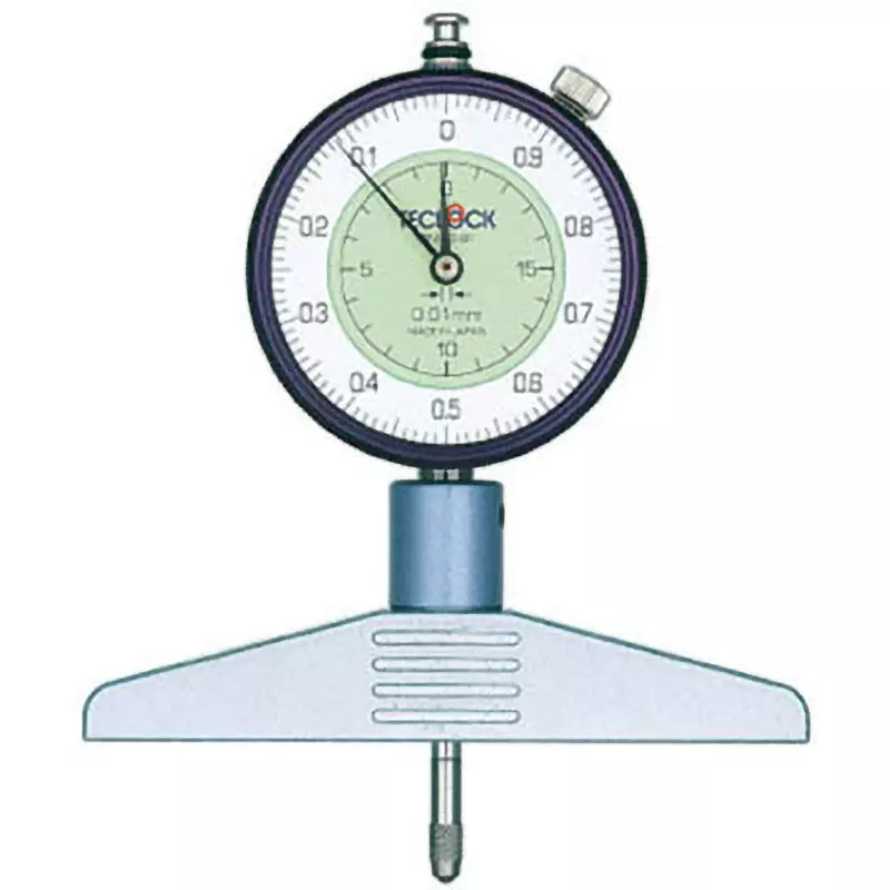 Teclock Dial Depth Gauge Includes 5 extension legs Included Components 0.01 mm Minimum Reading, DM-224P