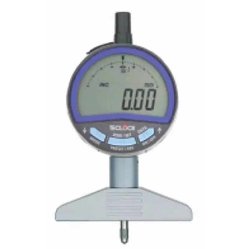 Teclock Digital Depth Gauge 12 mm Measuring Ranges 0.01 mm Minimum Reading 5.2 mm Hole Diameter, DMD-213A