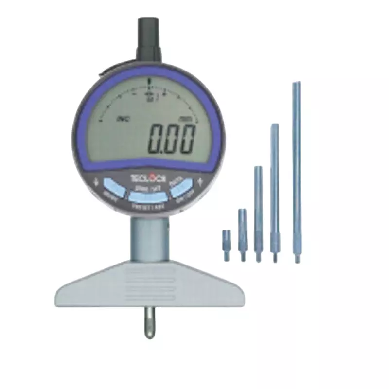 Teclock Digital Depth Gauge Includes 5 extension legs Included Components 0.01 mm Minimum Reading, DMD-215A
