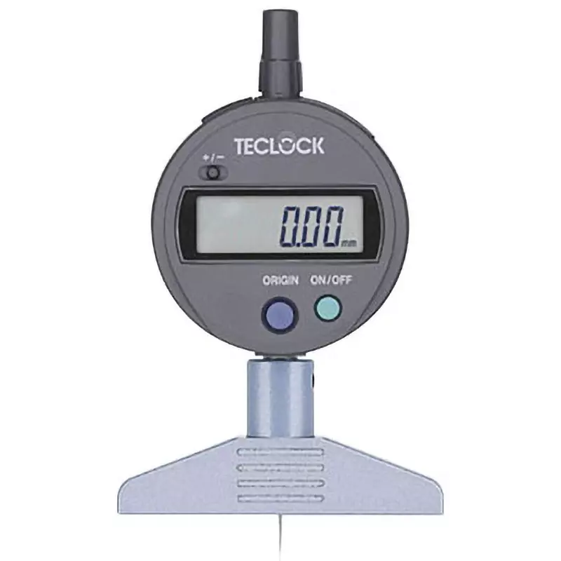 Teclock Digital Depth Gauge Needle-shaped (Φ0.3 mm) probe type 12 mm Measuring Ranges 0.01 mm Minimum Reading, DMD-210S2