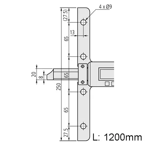 mitutoyo-absolute-digimatic-depth-gage-0-1000-mm-range-007-mm-accuracy-571-217-10