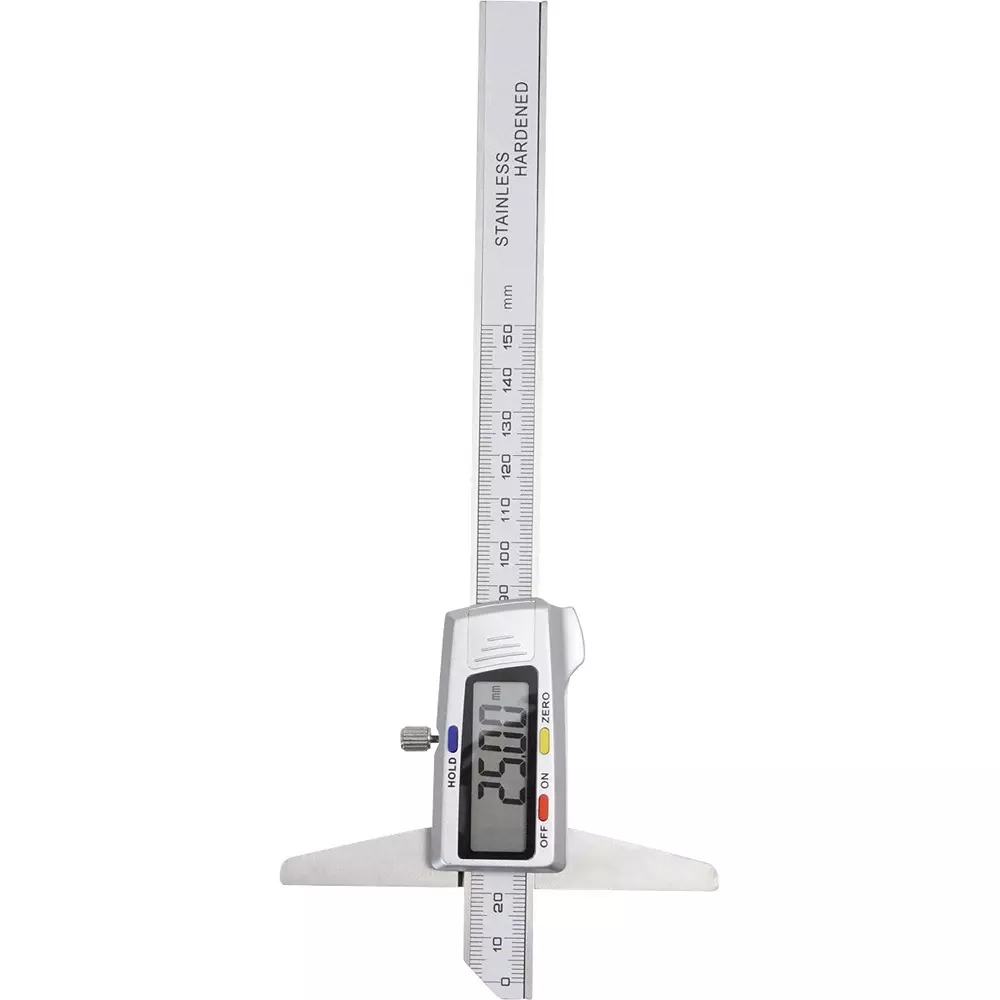 Monotaro Digital Depth Gauge With Hold Function 0 To 150 mm Measuring Range, 72992493