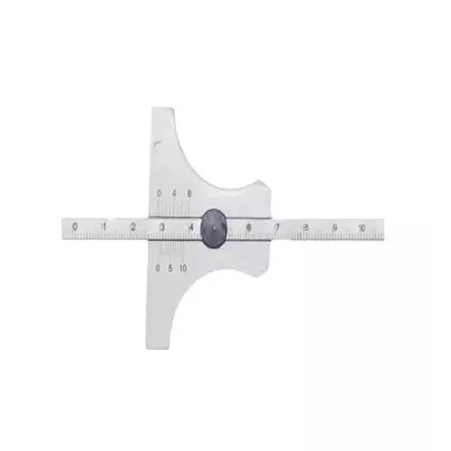 Buyohlic International Multipurpose Vernier Type Depth Gauge Stainless Steel Body White Finish Size 6 inch (150 mm), J8-XCJ5-2I8Y