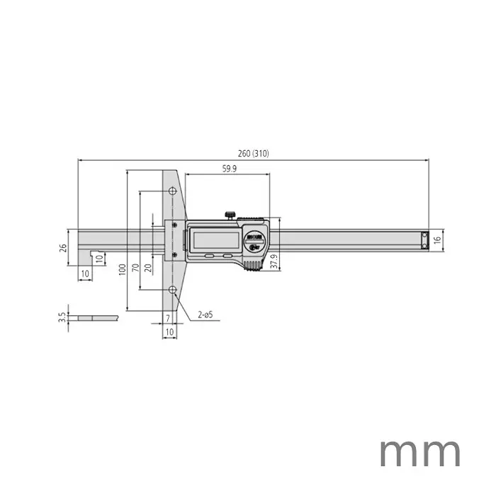 mitutoyo-absolute-digimatic-depth-gage-10-210-mm-range-003-mm-accuracy-571-265-20