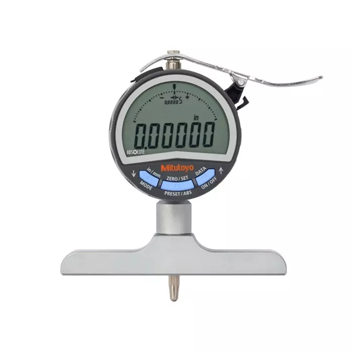 Mitutoyo ABSOLUTE Digimatic Depth Gage 0-200 mm Range ±0.005 mm Accuracy, 547-258A