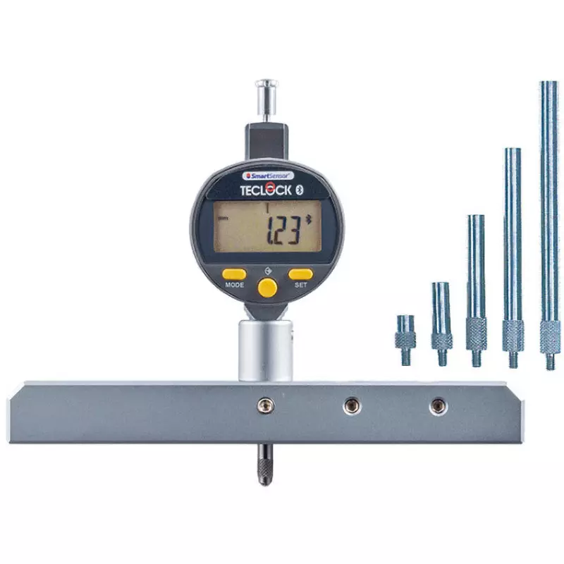 Teclock Digital Depth Gauge Joint legs: 5 12 mm (220 mm for 5 joints) Measuring Ranges 0.01 mm Minimum Reading, SSD-293