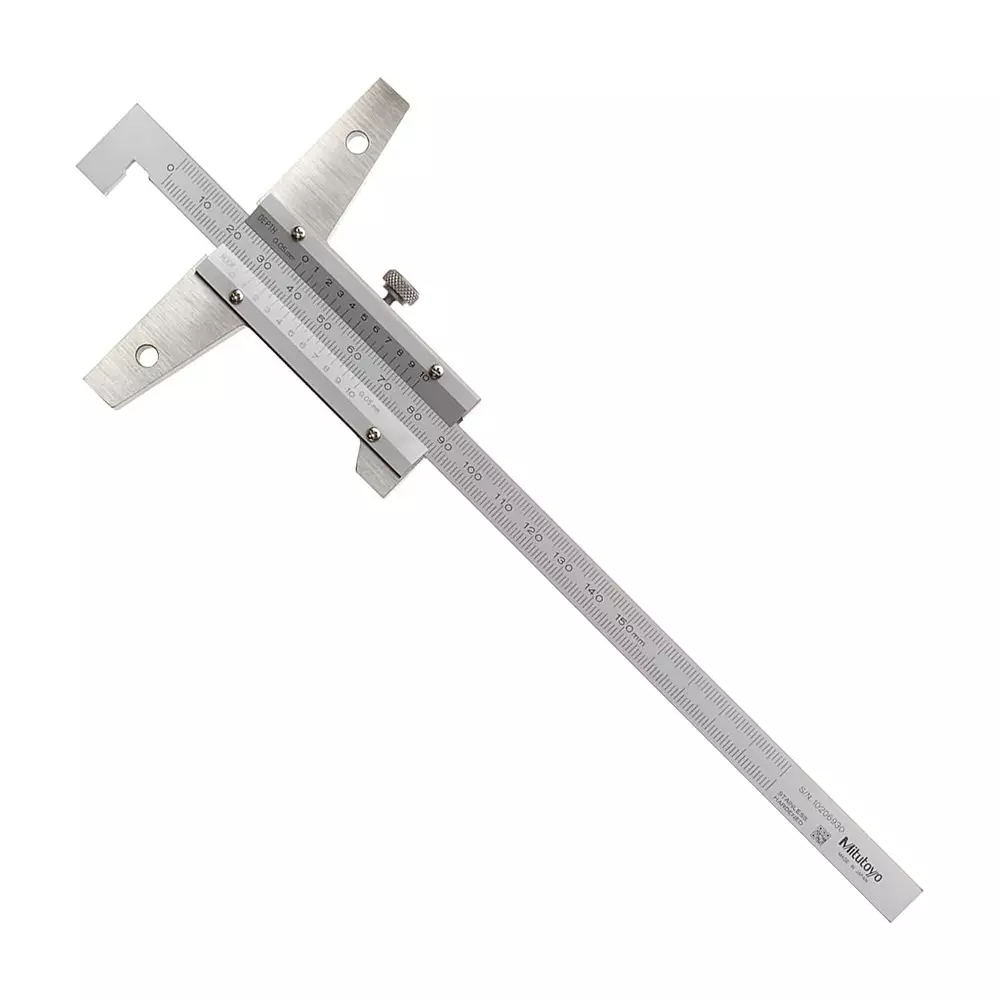 Mitutoyo Vernier Depth Gage 0-150 mm Measurement Range, 527-401