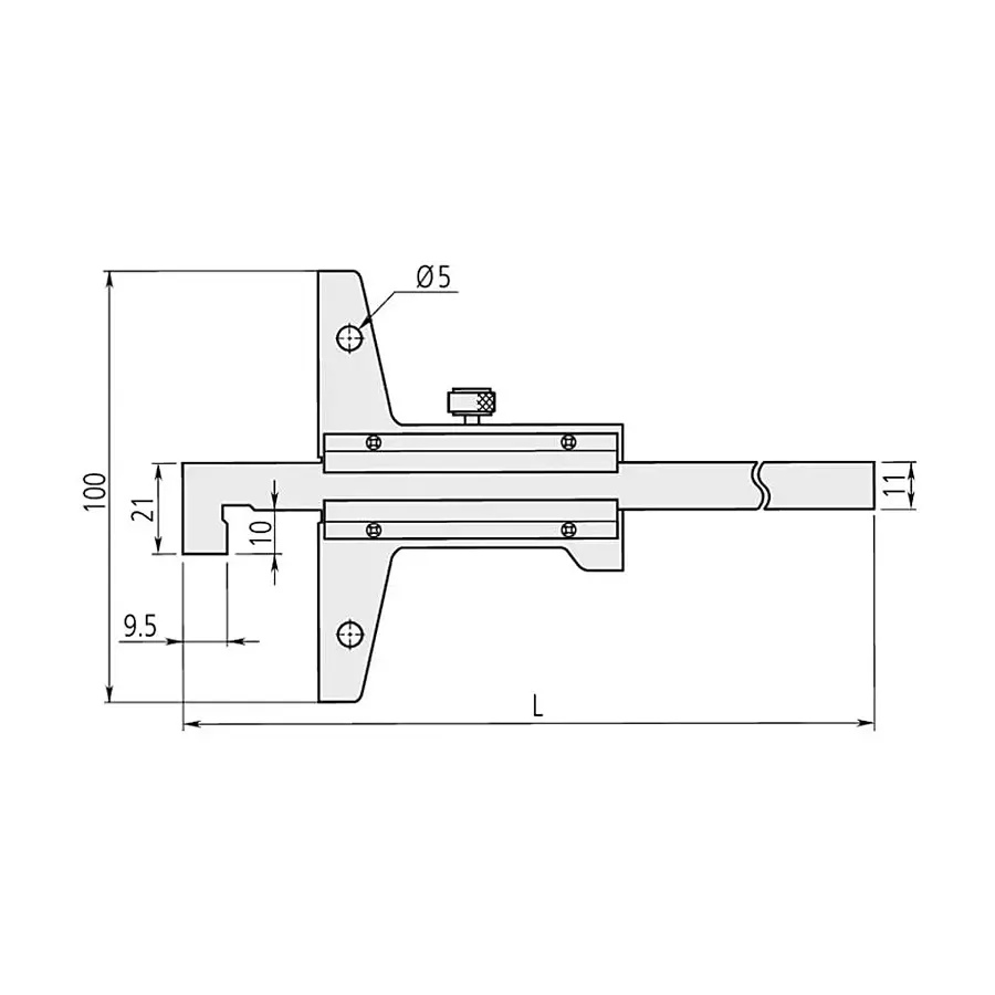 mitutoyo-vernier-depth-gage-0-150-mm-measurement-range-527-401
