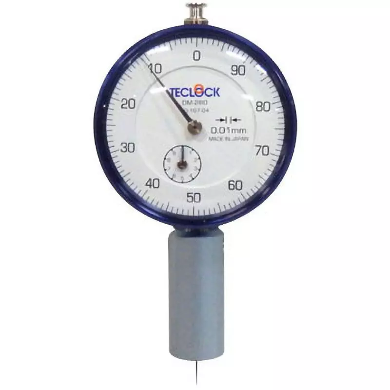 Teclock Dial Depth Gauge Dial depth gauge (round base type) Small base 10 mm Measuring Ranges, DM-280