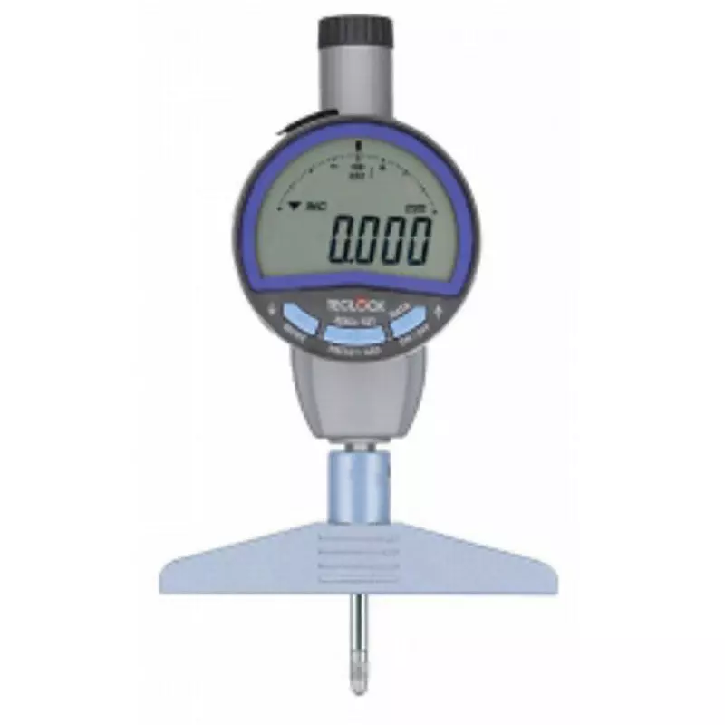 Teclock Digital Depth Gauge 25.4 mm Measuring Ranges 0.001 mm Minimum Reading 5.2 mm Hole Diameter, DMD-2410A