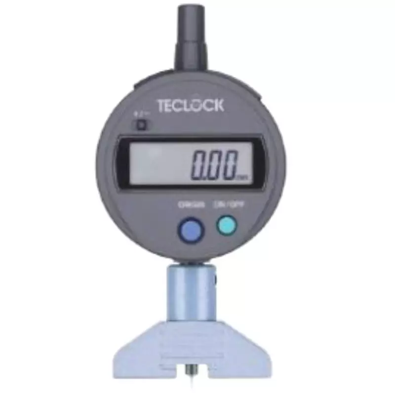 Teclock Digital Depth Gauge concave 5 mm convex 4 mm Measuring Ranges 0.01 mm Minimum Reading, DMD-252S2