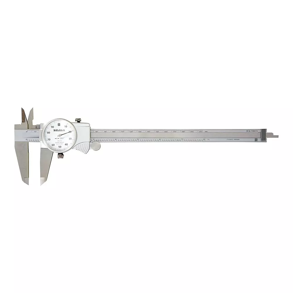 Mitutoyo Dial Caliper 0-200 mm Measurement Range, 505-743J