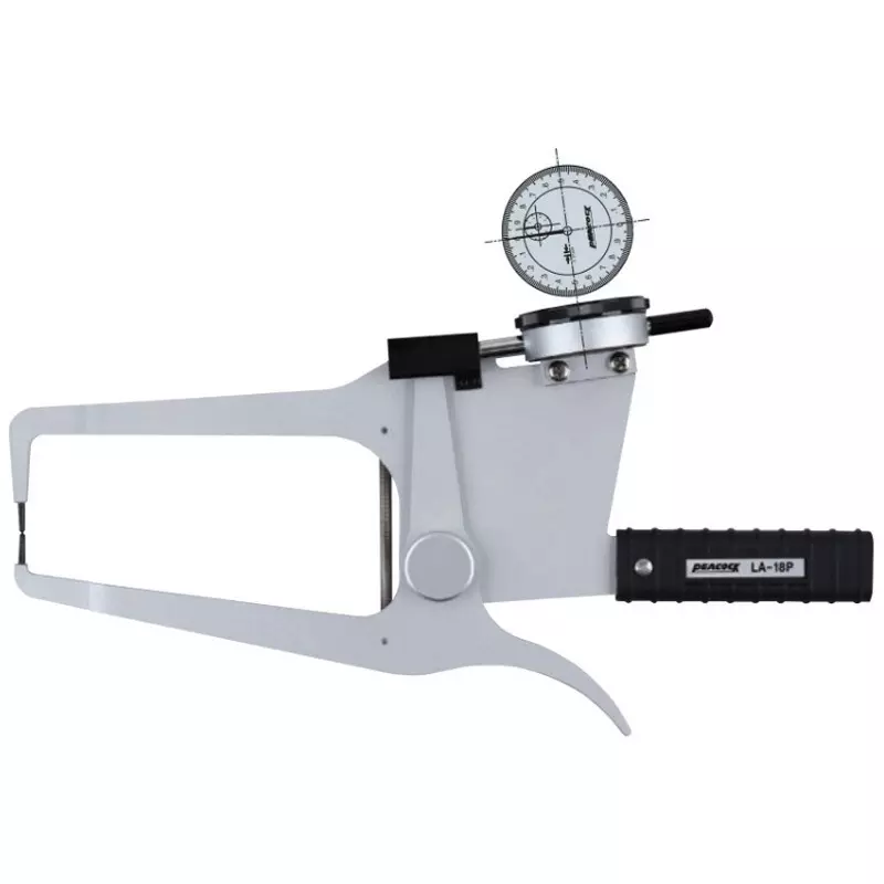 Peacock Dial Caliper 0 to 25 mm Measuring Ranges 0.01 Minimum Reading (mm) 80.0 Measurement Depth (mm), LA-18P