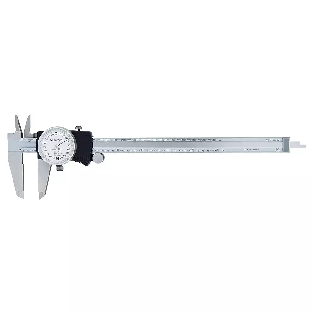 Mitutoyo Dial Caliper 0-200 mm Measurement Range, 505-741J