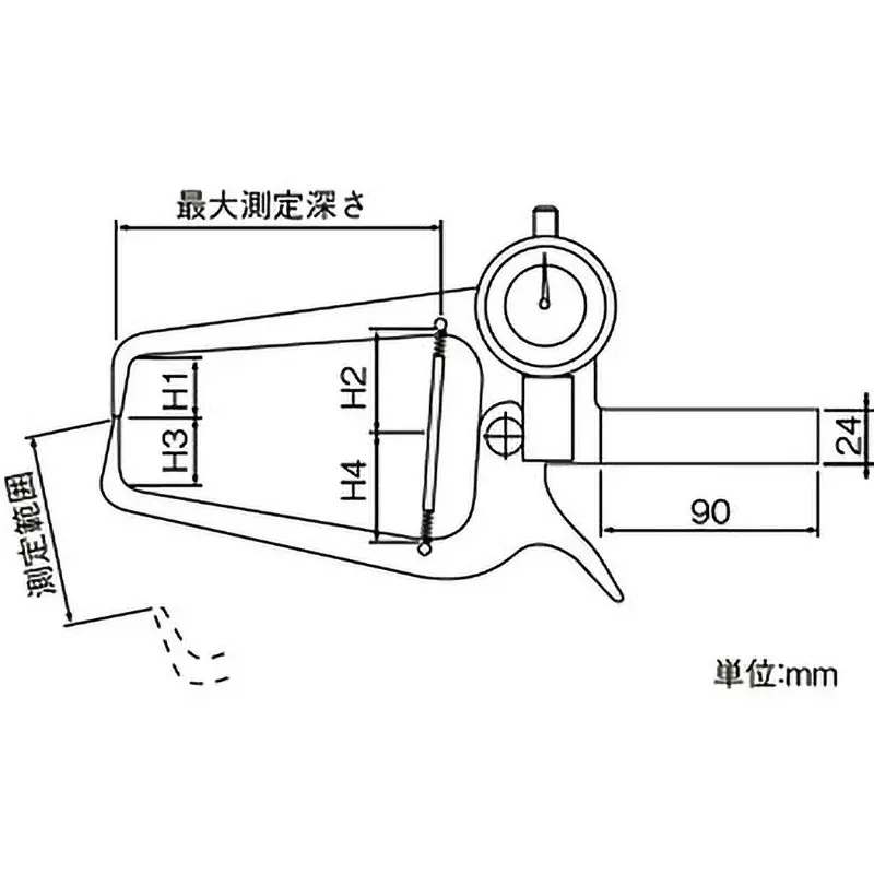 teclock-dial-caliper-gauge-0-to-80-mm-measuring-ranges-01-mm-minimum-reading-5-or-less-n-measuring-force-gm-2