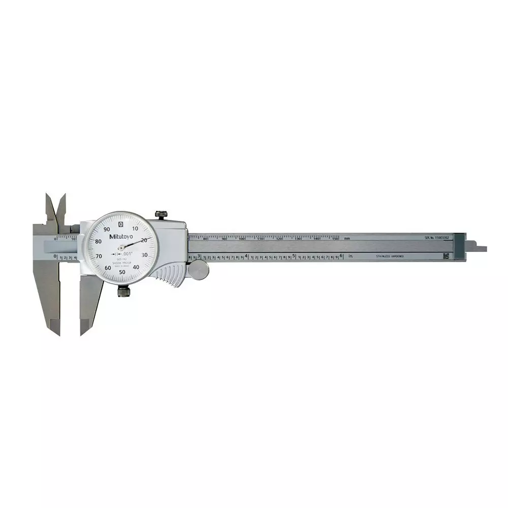Mitutoyo Dial Caliper 0-150 mm Measurement Range, 505-742J