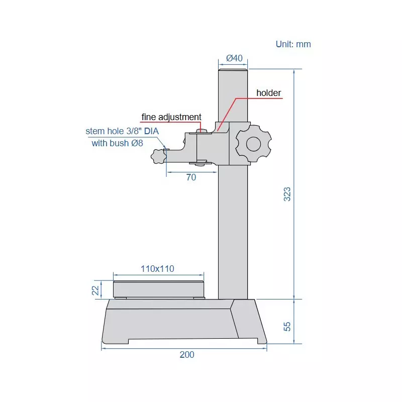 insize-dial-indicator-stand-with-1-mm-fine-adjustment-8-mm-holding-stem-and-250-mm-vertical-travel-6861-250