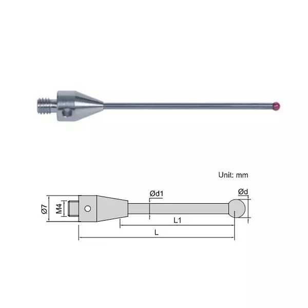 insize-m4-styli-4-mm-diameter-50-mm-length-and-025-m-roundness-for-cmm-isq-40-172