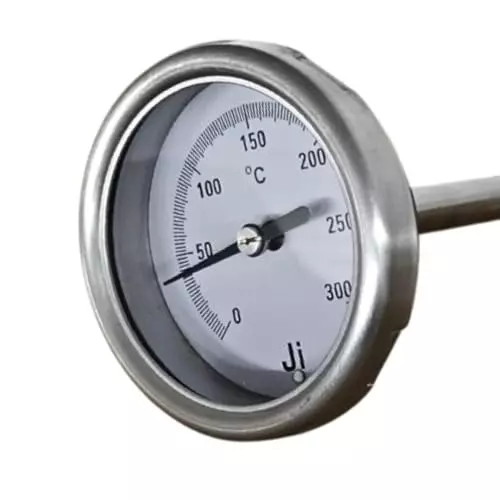 Japsin Instrumentation Bimetal Dial Thermometer Temperature Gauge 0 to 300°C Range 63 mm (2½ Inch) Dial Size, JIPL-BMT-63MM-3