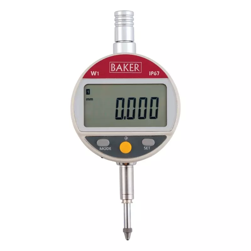 Baker Plunger Type Digital Dial Gauge with Blue Tooth 12.5 mm Range, W1A-B