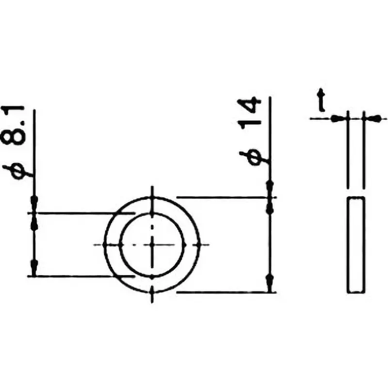 Mitutoyo Cylinder Gauge Parts Washer for Cylinder gauge CG-400A (511-131-05), 205461