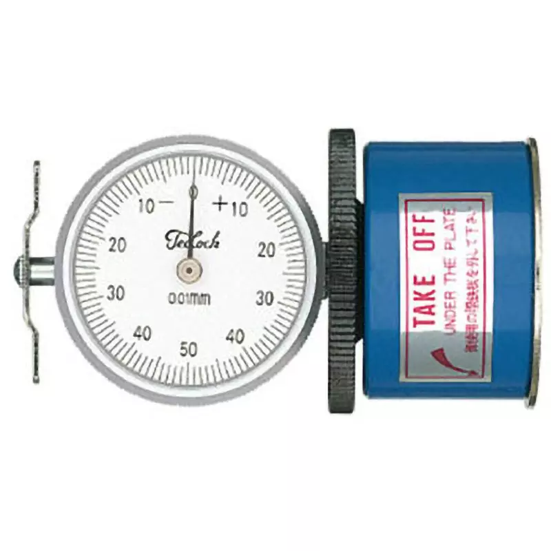 Teclock Deflection Gauge 65 to 82 mm Measuring Ranges 0.01 mm Minimum Reading 100 N Attracting Force, TM-104YS