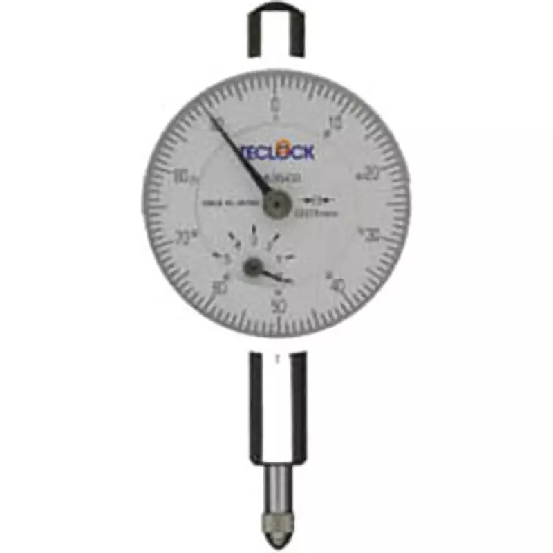 Teclock Small Dial Gauge 5 mm Measuring Ranges 0.01 mm Minimum Reading 1.3 or less N Measuring Force, TM-35-03