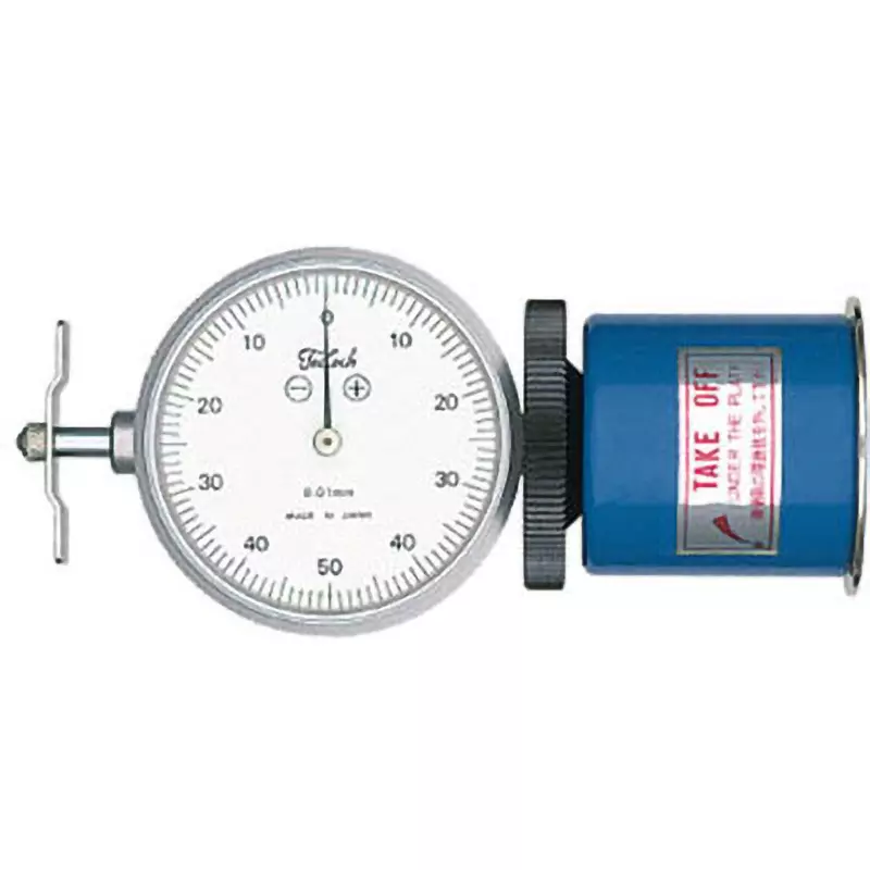 Teclock Deflection Gauge 99 to 113 mm Measuring Ranges 0.01 mm Minimum Reading 100 N Attracting Force, TM-106YS