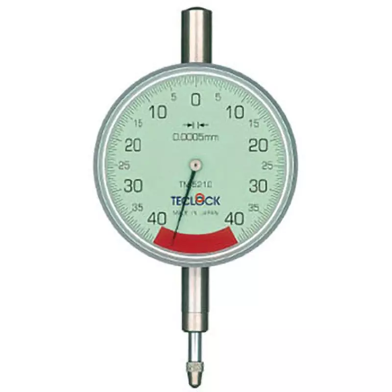 Teclock Dial Gauge 0.08 mm Measuring Ranges 0.0005 mm Minimum Reading, TM-5210